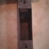 Lettre ancienne en  métal ( tôle )  " D "