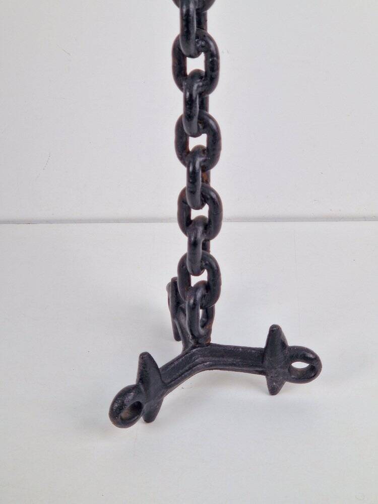 Brutalist Chain Floor Candleholder from Franz West, France, 1960s