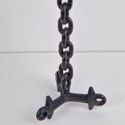 Brutalist Chain Floor Candleholder from Franz West, France, 1960s