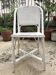 Chaise de jardin en rotin blanche