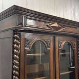 Louis XIII bookcase in walnut from the late 19th century - removable