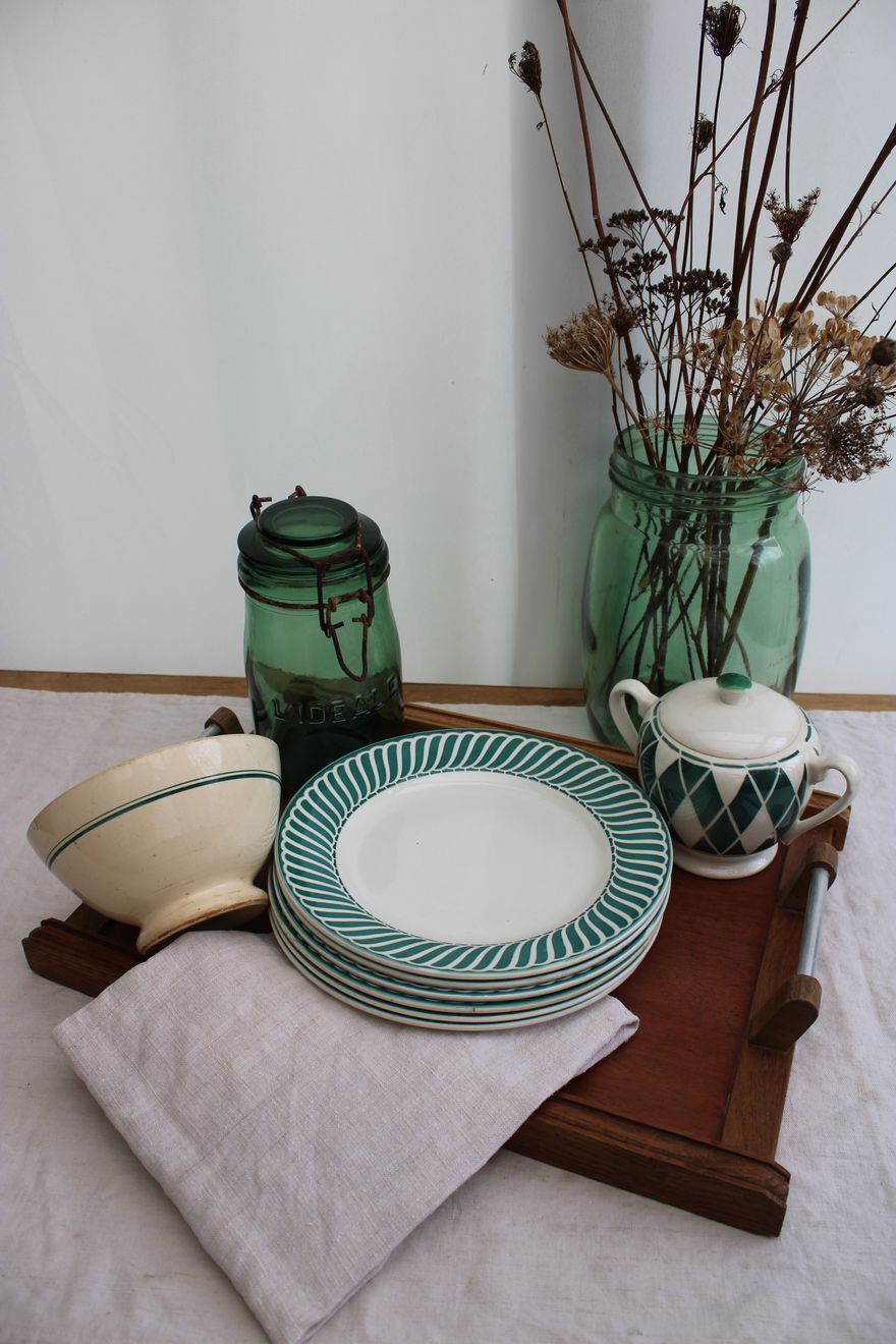 Lot of 6 plates Digoin