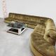 Vintage velvet modular sofa modular 'Verdant green'
