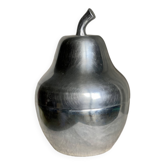 Vintage 1970s Pear Shaped Aluminum Ice Bucket