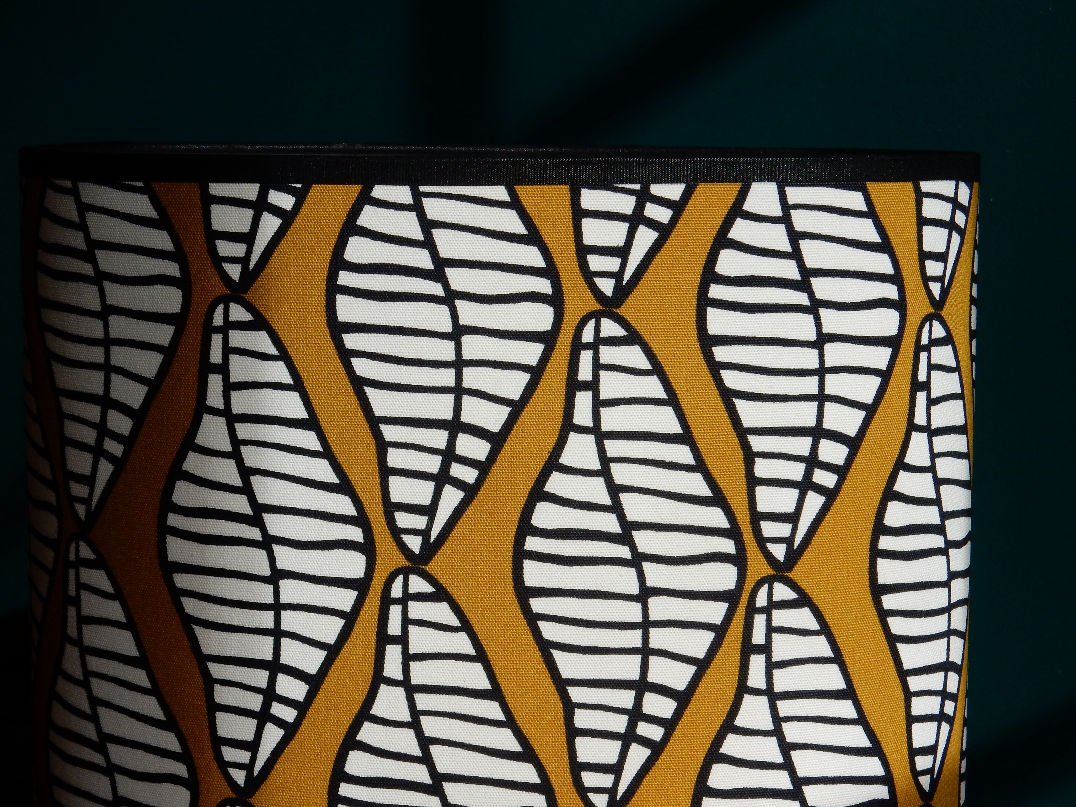 Oval lampshade vintage fabric Ikea 2006 design Linda Svensson