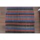 Vintage Turkish Hand-Knotted Wool Cotton Red Kilim Runner Rug 107x241
