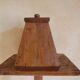 Light wood lectern unit on foot, 4 sides. Eighteenth century