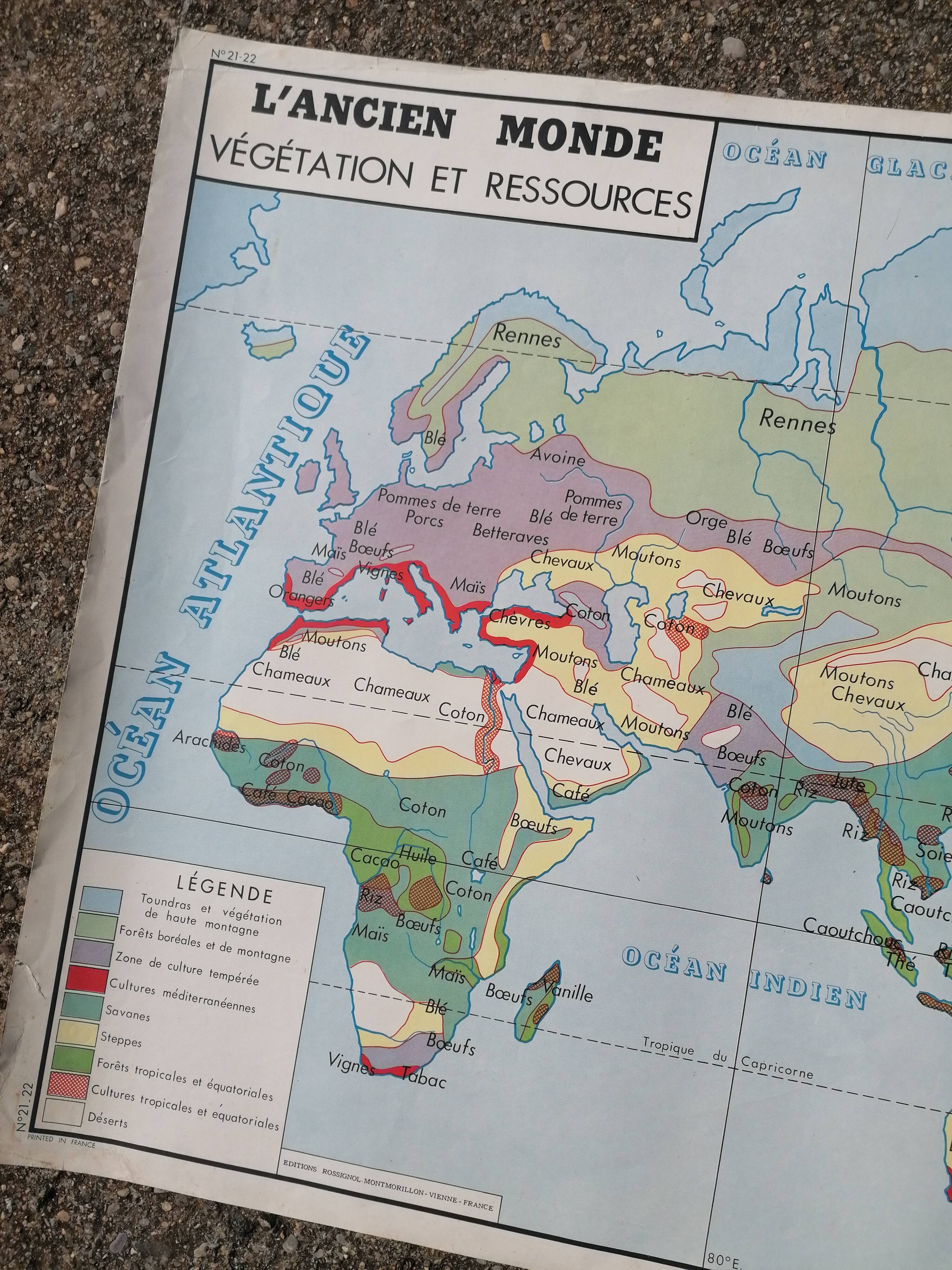 Educational poster Rossignol Australia and New World.