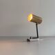 Lampe de bureau minimaliste à tête en laiton et base en marbre, années 1960, Allemagne
