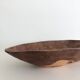 Flat wooden bowl