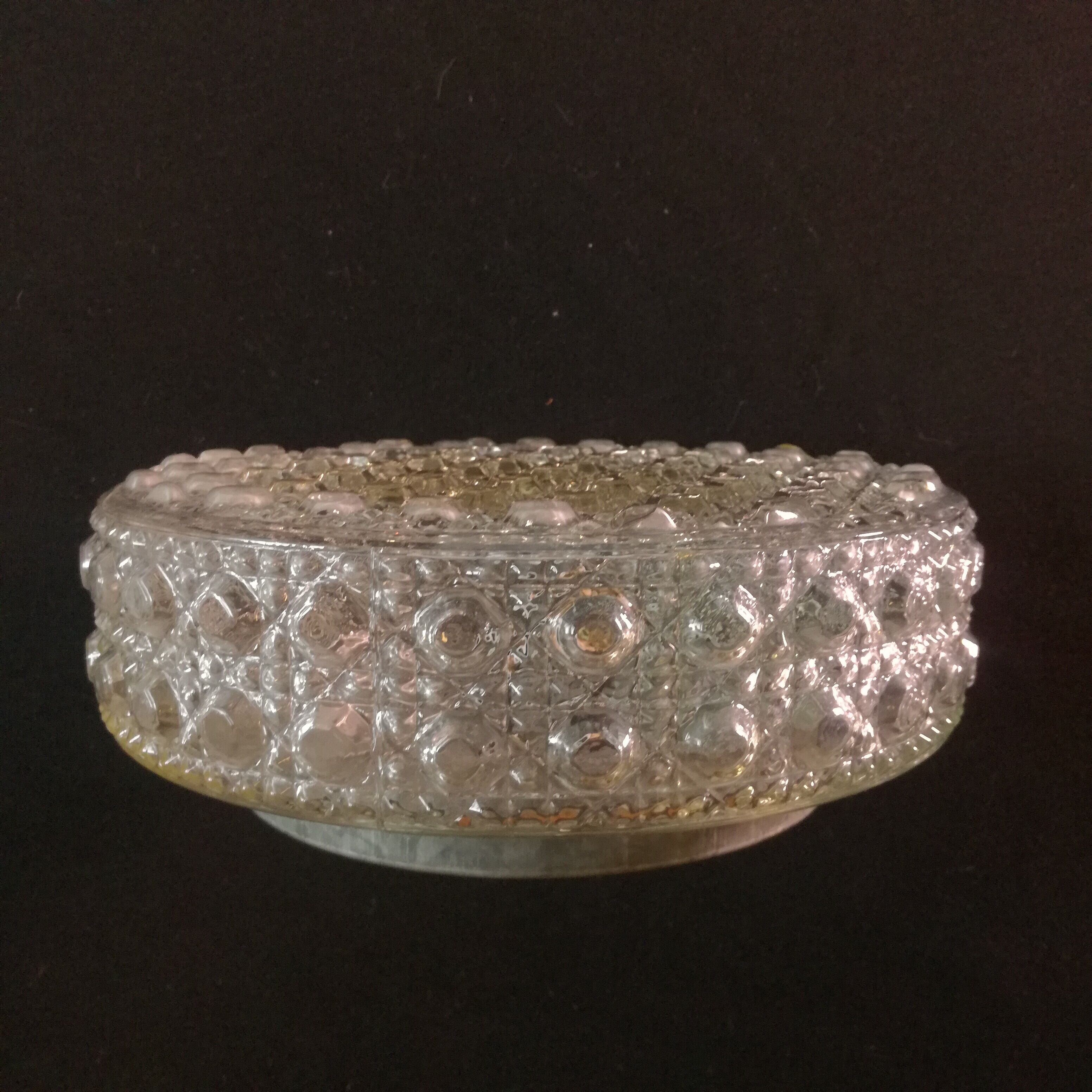 Round glass ceiling light Ø25