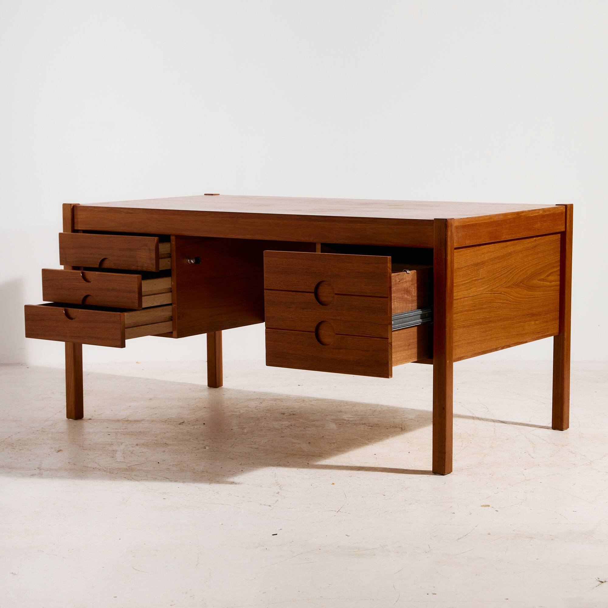 Model 33 teak desk by Christian Linneberg for Chr. Linneberg