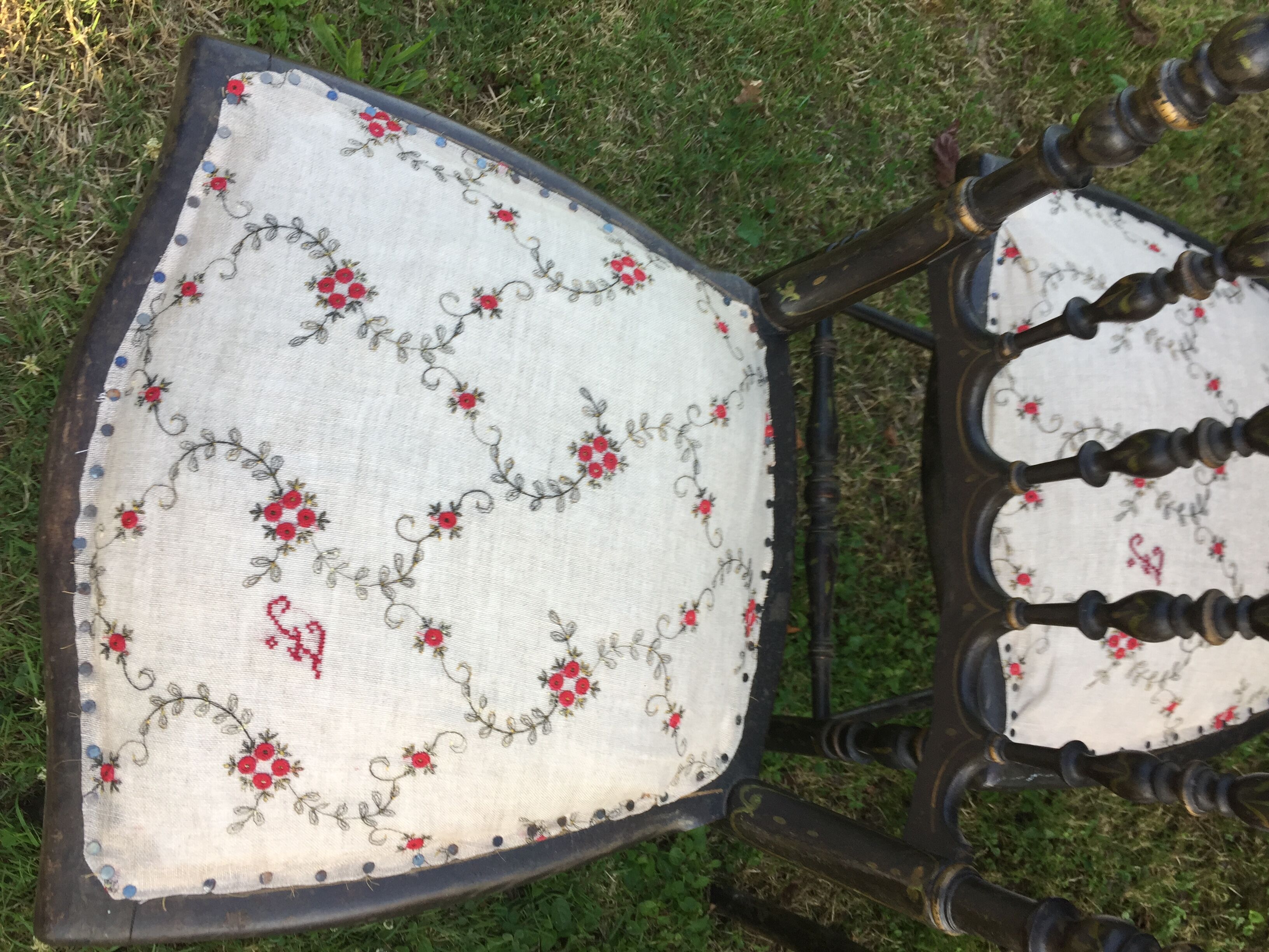 4 Napoleon chairs, orchestra chairs