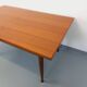 Table à manger style scandinave vintage des années 50 60 en teck avec rallonges