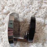 2 tempered glass coat hooks Space Age, 1970s