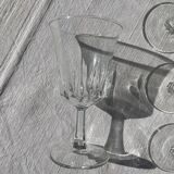 Set of 11 stemmed water glasses, Régence model