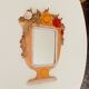 Atypical vintage Italian mirror 60s/70s 34*25