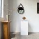 Brutalist mirror with metal chain from the 50s