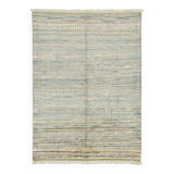 Handmade Turkish One of a Kind 165 cm x 229 cm Blue Wool Carpet