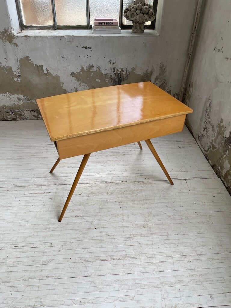 Vintage oak compass desk