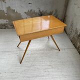 Vintage oak compass desk