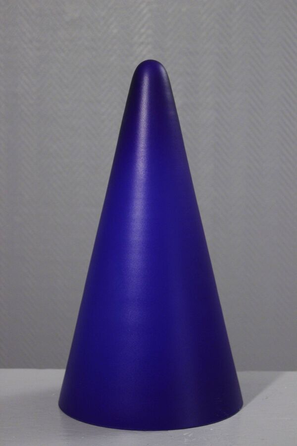 SCE pour Habitat lampe ''Teepee'' bleue 35cm design post-moderne 1990s