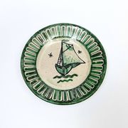 4 Vietri plates decorated by Fabbrica Ceramica Avallone, 1930s