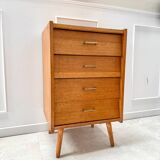 Vintage chiffonier with compass feet
