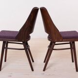 Set of 6 Dining Chairs by R. Hofman for TON, Model 514, 1960s, Reupholstered
