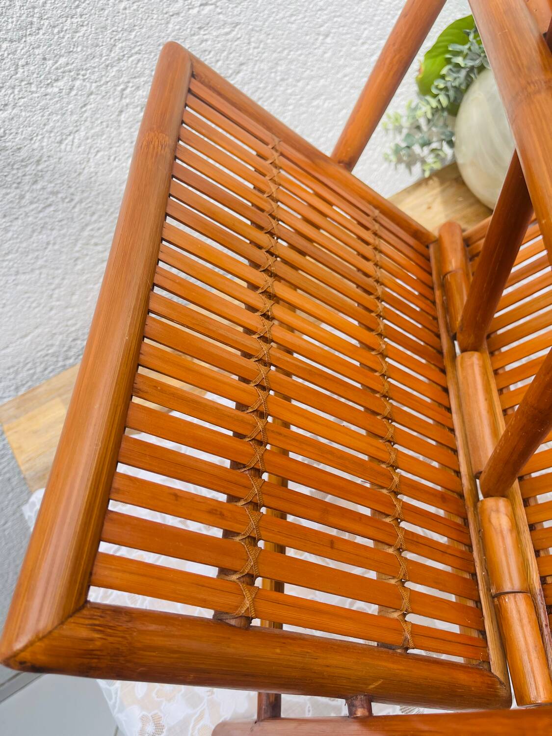 Foldable Bamboo Magazine Rack