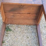 Solid oak side table