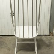 Grandessa rocking chair in white beech by Lena Larsson 1960 for Nesto