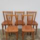 Set of 5 antique signed Baumann bistro chairs