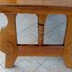 Large vintage table in solid walnut