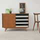 U-458 Sideboard Cabinet by Jiri Jiroutek for Interier Praha black and white 1960