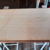Industrial trestle drawing table