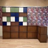 Large modular bookcase designed in the 1950s.