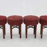 1940s Art deco Stool, Czechoslovakia