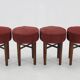 Tabouret Art Déco des années 1940, Tchécoslovaquie