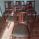 6 KS möbler chairs in teak and wool Kvadrat 60s