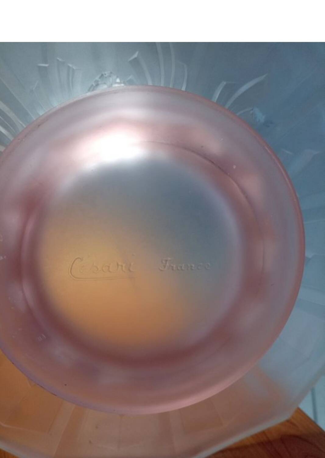 1930s fruit bowl Césary France slightly chipped