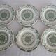 6 vintage dessert plates in Fine Ware earthenware