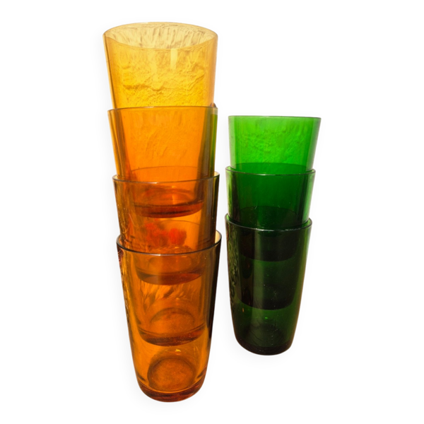 Verres Vereco ambrés