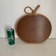 Vintage mirror 1960 rattan apple wicker bamboo - 32 x 35 cm