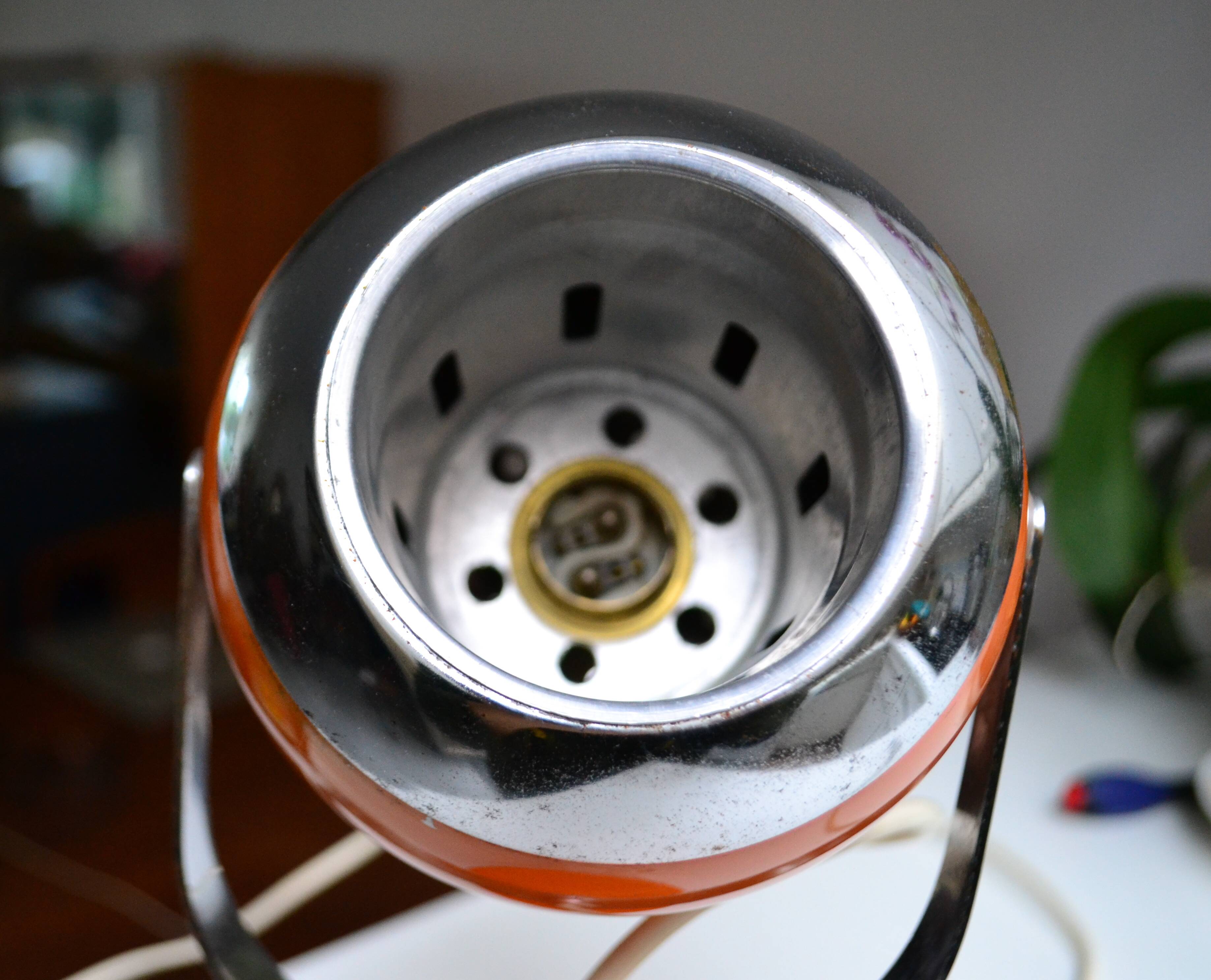 Eye ball lamp Goffredo Reggiani style 60s