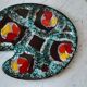 Ceramic pallet shaped dish Poët Laval Drôme 60s-70s