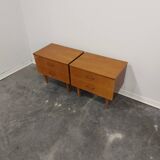 Paire de tables de chevet années 1970