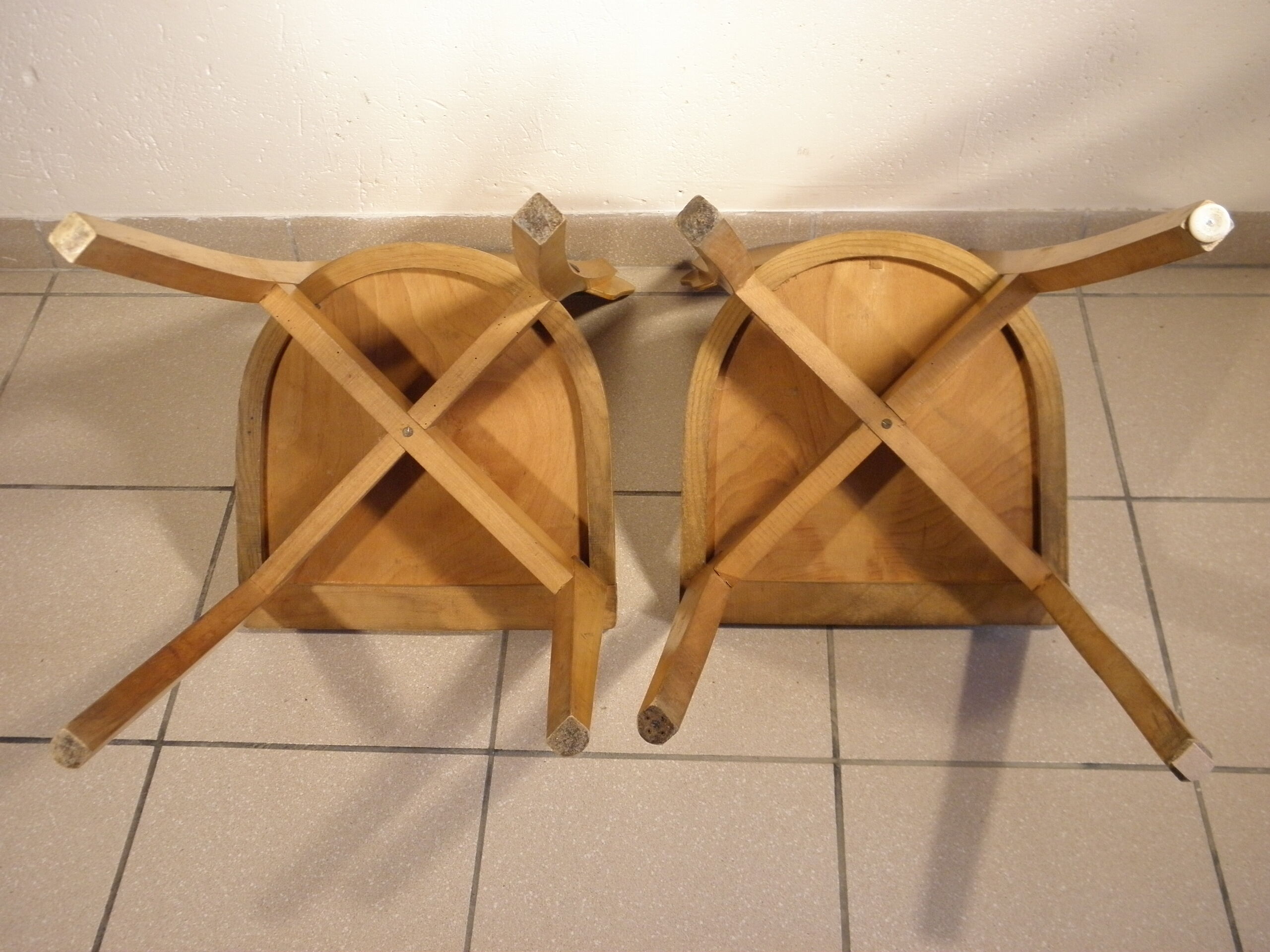 Pair of chairs bistro 60s