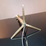 1960s brass tripod lamps
