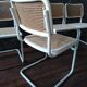 White Cesca B32 Marcel Breuer chairs 1970